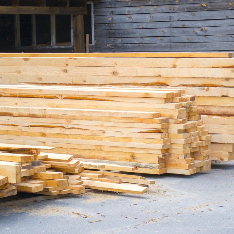 stacks of timber wood